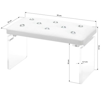 Manikiūro porankis Momo Diamond Velvet Ecru 3