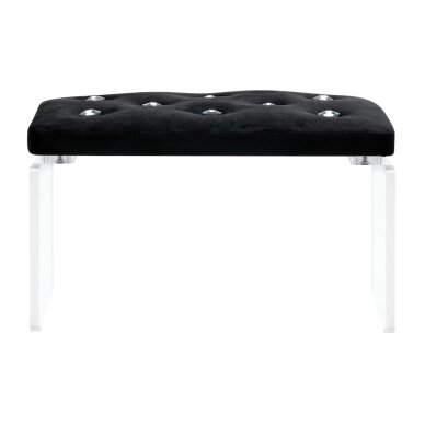 Manicure armrest Momo Diamond Velvet Black 1 Manicure armrest Momo Diamond Velvet Black 1