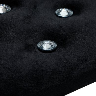 Manicure armrest Momo Diamond Velvet Black 2 Manicure armrest Momo Diamond Velvet Black 2
