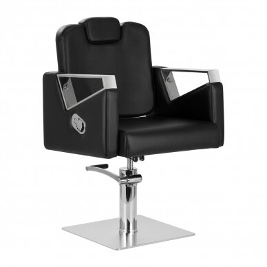 Fotel barberski Gabbiano Barber Hairdressing Chair Vilnius Black