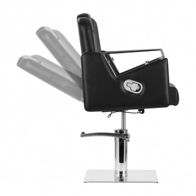 Fotel barberski Gabbiano Barber Hairdressing Chair Vilnius Black 2
