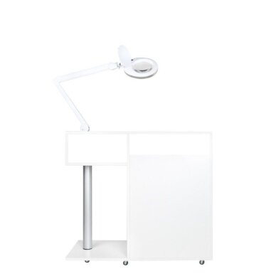 KOMPLEKTS: Exo Podo Line manikīra nagu vīle + Y-200 kosmētikas ratiņi + ELEGANTE kosmētiskā LED lampa + UV-C zils sterilizators 5