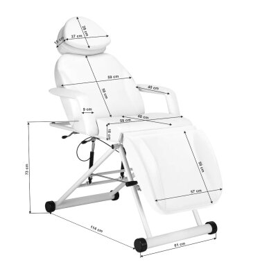 Cosmetology chair Azzurro 563 White 15 Cosmetology chair Azzurro 563 White 15