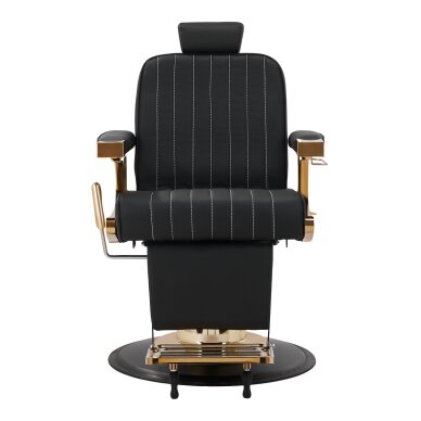 Kirpyklos kėdė Professional Barber Chair Gabbiano Marcus Gold Black 2 Kirpyklos kėdė Professional Barber Chair Gabbiano Marcus Gold Black 2