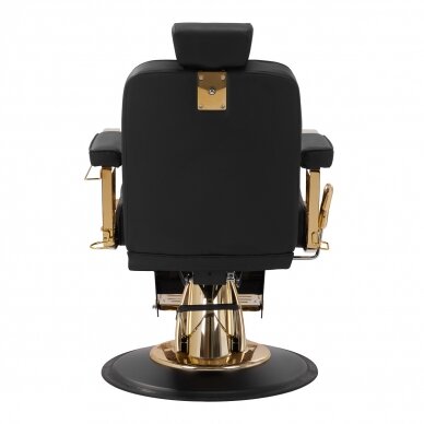 Hairdressing chair Professional Barber Chair Gabbiano Marcus Gold Black 3