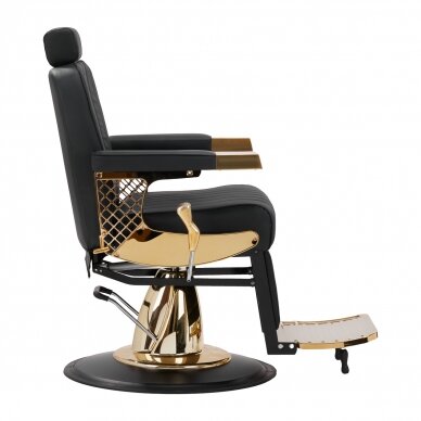 Парикмахерское кресло Professional Barber Chair Gabbiano Marcus Gold Black 4