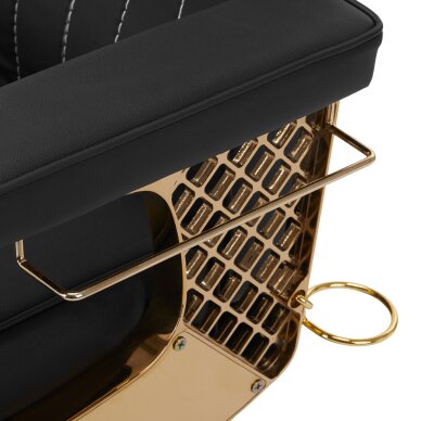 Kirpyklos kėdė Professional Barber Chair Gabbiano Marcus Gold Black 7 Kirpyklos kėdė Professional Barber Chair Gabbiano Marcus Gold Black 7