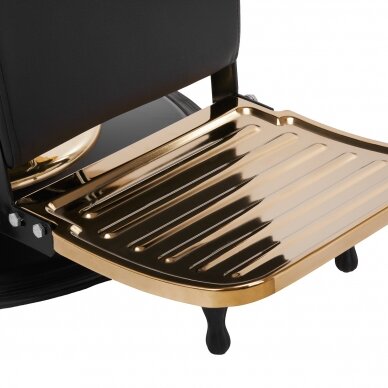 Hairdressing chair Professional Barber Chair Gabbiano Marcus Gold Black 9