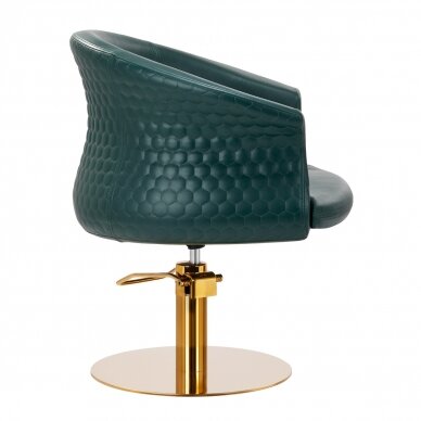 Парикмахерское кресло Gabbiano Versal Gold Green 1