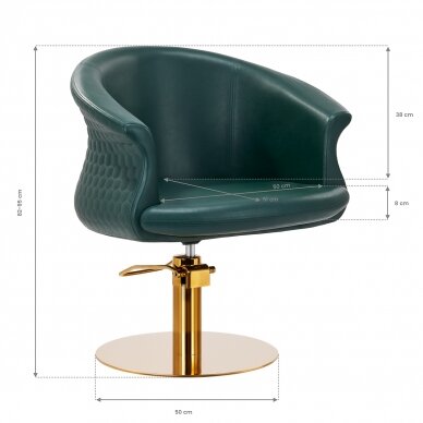 Fotel fryzjerski Gabbiano Versal Gold Green 8