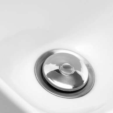 Hairdressing salon sink Gabbiano Porto Silver Black 8