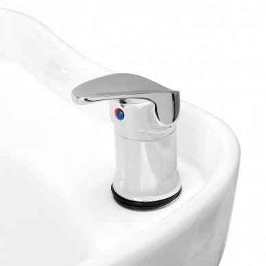 Hairdressing salon sink Gabbiano Porto Silver Black 10