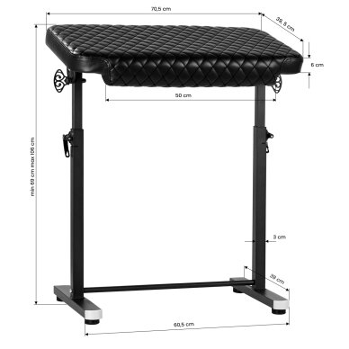 Tattoo Armlehne Pro Ink 718 B Model Black 7