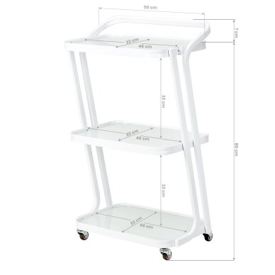 Kosmetikwagen Pro Ink 6701 White 7