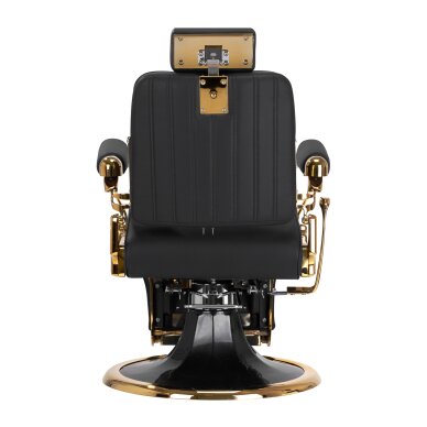 Fotel barberski Barber Chair Gabbiano Leonardo Gold Black 2 Fotel barberski Barber Chair Gabbiano Leonardo Gold Black 2
