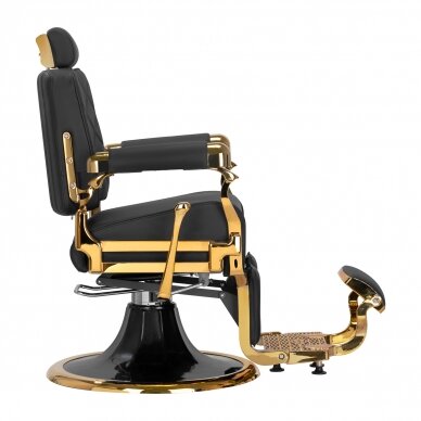 Barber krēsls Barber Chair Gabbiano Leonardo Gold Black 3
