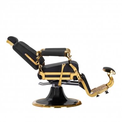 Barber krēsls Barber Chair Gabbiano Leonardo Gold Black 4