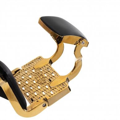 Barber krēsls Barber Chair Gabbiano Leonardo Gold Black 13