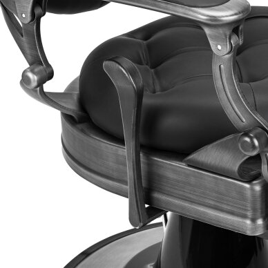 Fotel barberski Barber Chair Gabbiano Niccolo Buttons Black 8