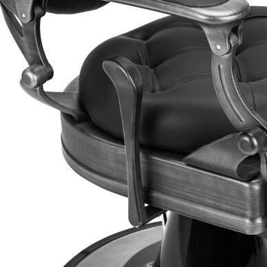 Парикмахерское кресло Barber Chair Gabbiano Niccolo Buttons Black 8