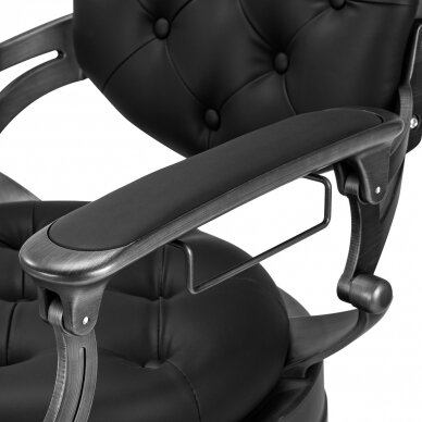 Парикмахерское кресло Barber Chair Gabbiano Niccolo Buttons Black 9