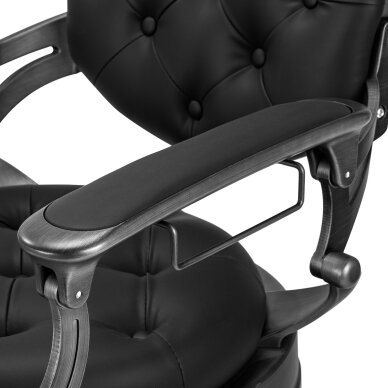 Kirpyklos kėdė Barber Chair Gabbiano Niccolo Buttons Black 9