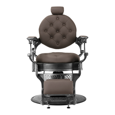 Juuksuritool Barber Chair Gabbiano Niccolo Buttons Brown 1