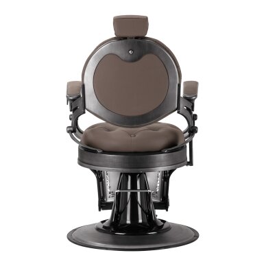 Парикмахерское кресло Barber Chair Gabbiano Niccolo Buttons Brown 2