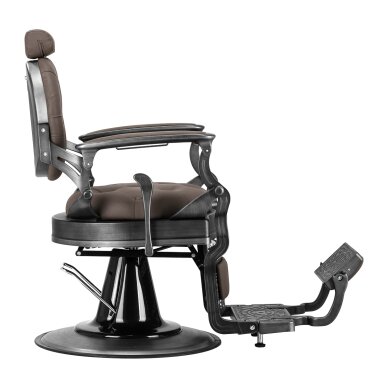 Парикмахерское кресло Barber Chair Gabbiano Niccolo Buttons Brown 3