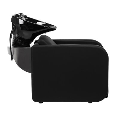Hairdressing sink with electric footrest Gabbiano Sylvia Black 1