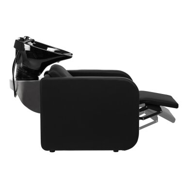 Hairdressing sink with electric footrest Gabbiano Sylvia Black 2