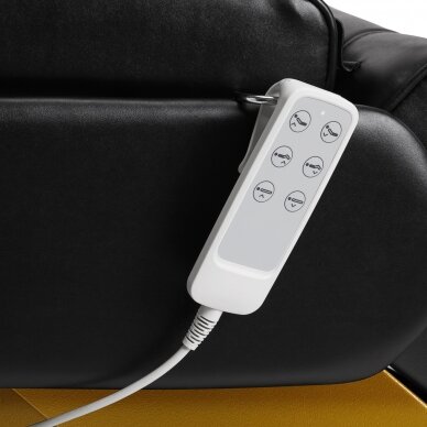 Kosmetologinis krėslas SILLON LUX 273B ELECTRIC ARMCHAIR 3 MOTOR GOLD BLACK 11