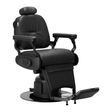 Sähköinen kampaamotuoli Professional Barber Chair Gabbiano Duke Black