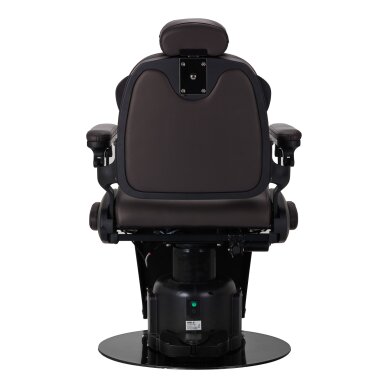Elektryczny fotel fryzjerski Professional Barber Chair Gabbiano Duke Brown 2