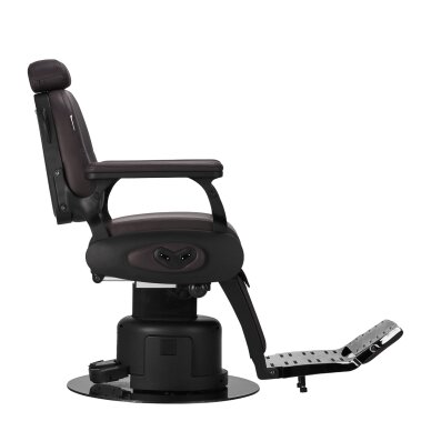 Elektryczny fotel fryzjerski Professional Barber Chair Gabbiano Duke Brown 3