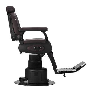 Elektrinė kirpyklos kėdė Professional Barber Chair Gabbiano Duke Brown 4