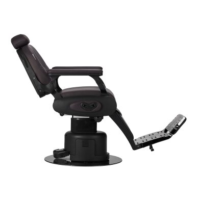 Electric hairdressing chair Professional Barber Chair Gabbiano Duke Brown 5