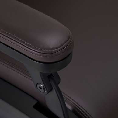 Elektrinė kirpyklos kėdė Professional Barber Chair Gabbiano Duke Brown 6