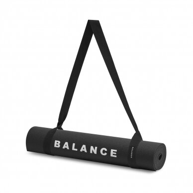 Joogamatto Balance PVC Black 1
