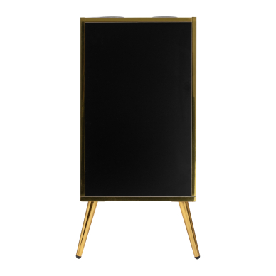 Kampaajan tarvikepöytä Gabbiano Trix Gold Black 3