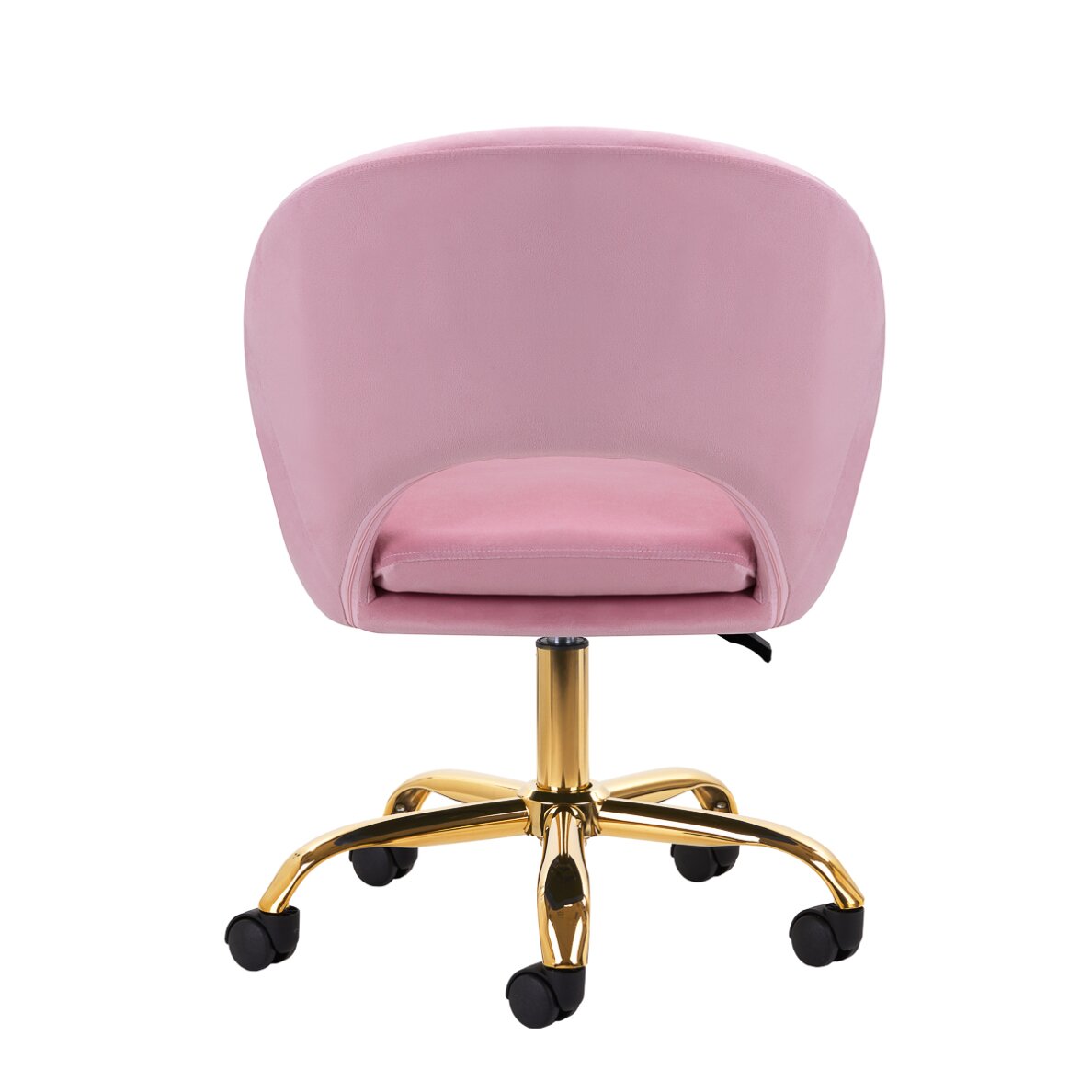 Office chair with wheels 4Rico QS-MF18G Velvet Pink 3