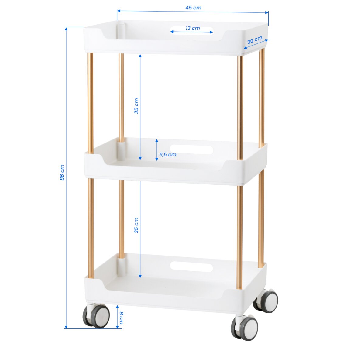 Kosmetikwagen 127 White 7