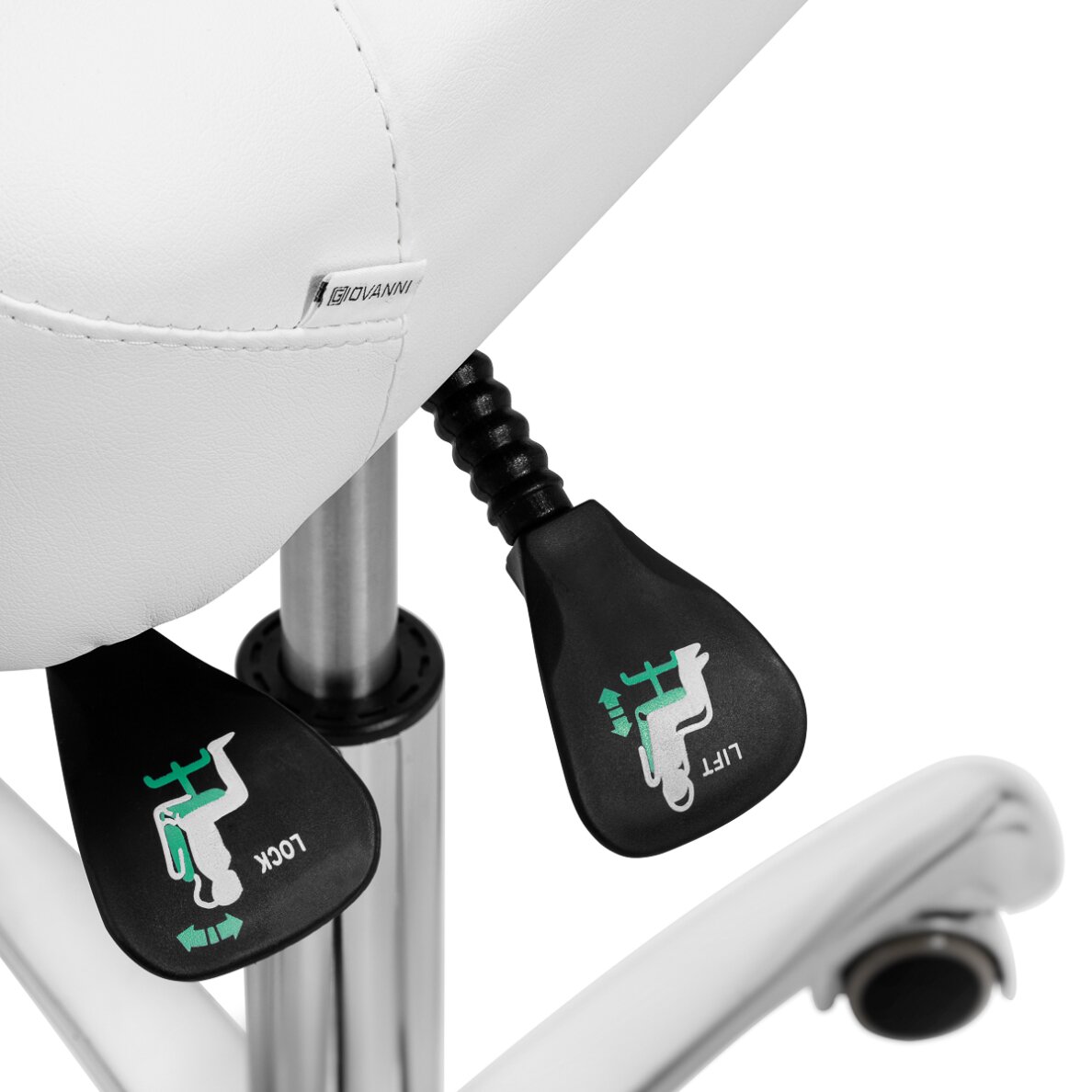 Podologinė meistro kėdutė Giovanni 1005 White 6 Podologinė meistro kėdutė Giovanni 1005 White 6