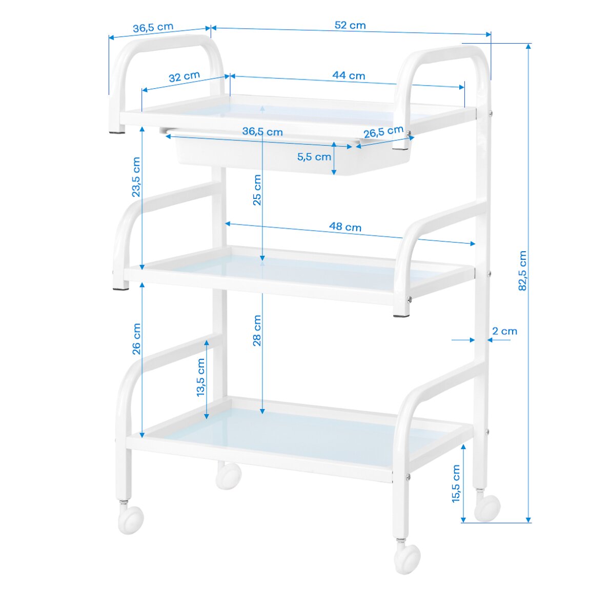 Stolik kosmetyczny Basic 121 White 6