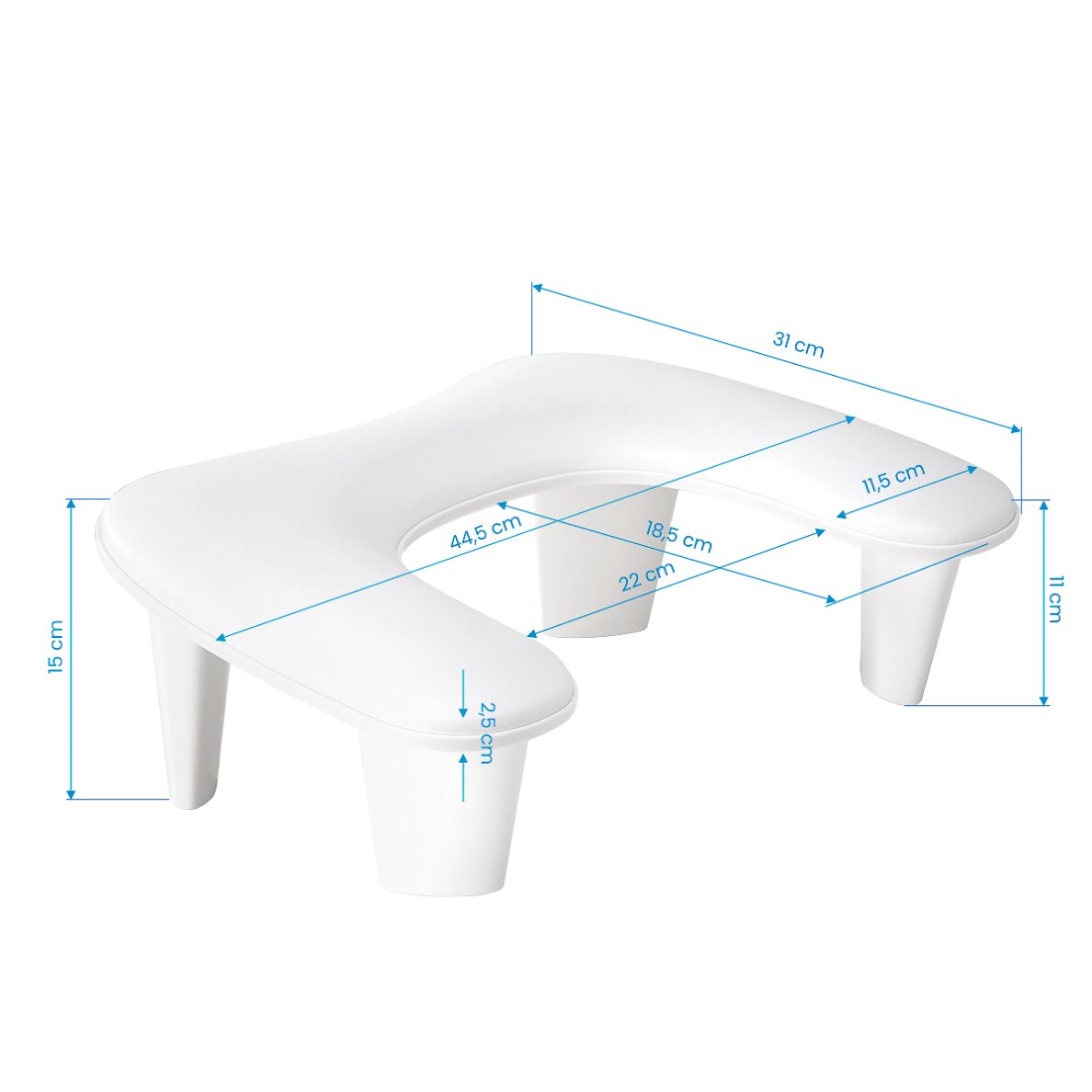 Маникюрный подлокотник Momo Croissant White 5