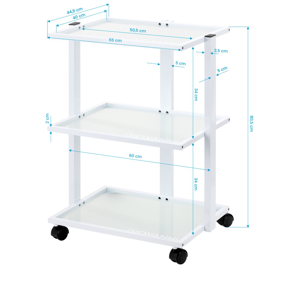 Cosmetology trolley Giovanni E40 White 5