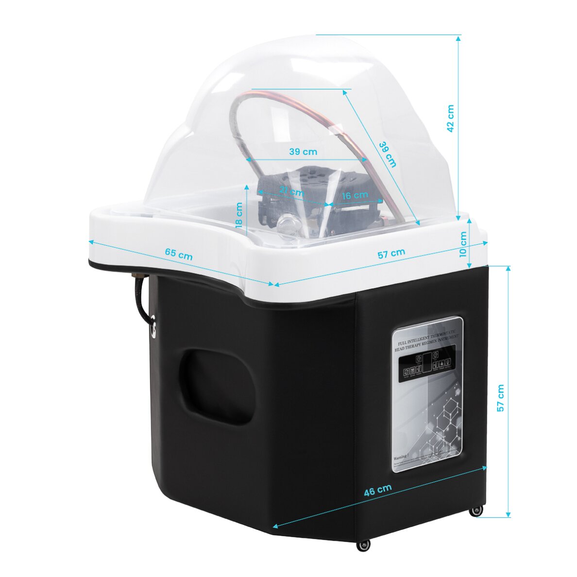 Mobilna umywalka do salonów fryzjerskich Gabbiano Head Spa Black 15 Mobilna umywalka do salonów fryzjerskich Gabbiano Head Spa Black 15