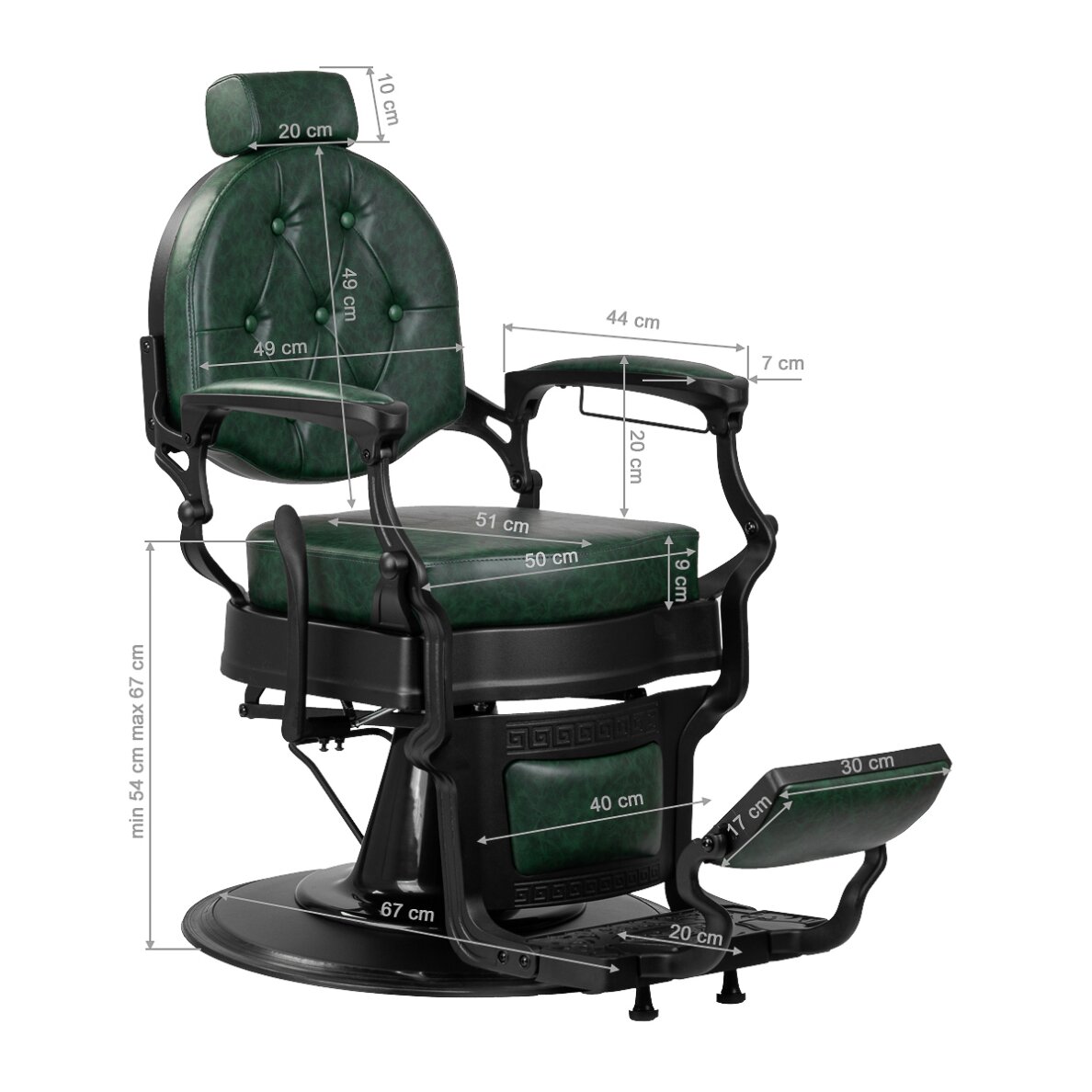 Barber chair Barber Chair President Green Black 16 Barber chair Barber Chair President Green Black 16