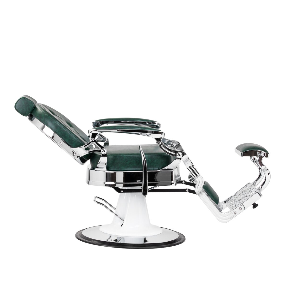 Parturituoli Barber Chair President Green Chrome 2 Parturituoli Barber Chair President Green Chrome 2