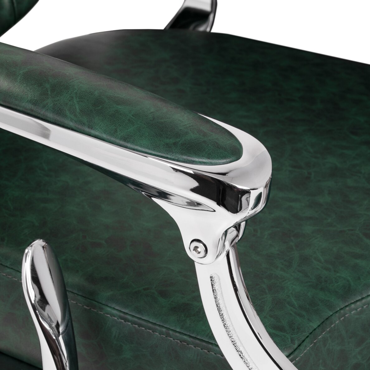 Parturituoli Barber Chair President Green Chrome 5
